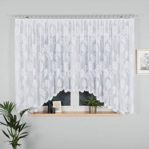 Firanka gotowa żakardowa SONIA 160x450 cm kolor biały