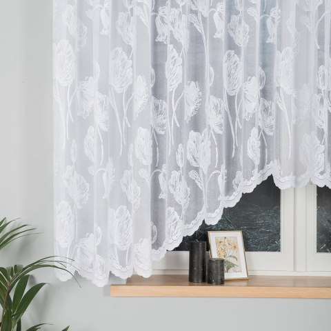Firanka gotowa żakardowa SONIA 160x450 cm kolor biały
