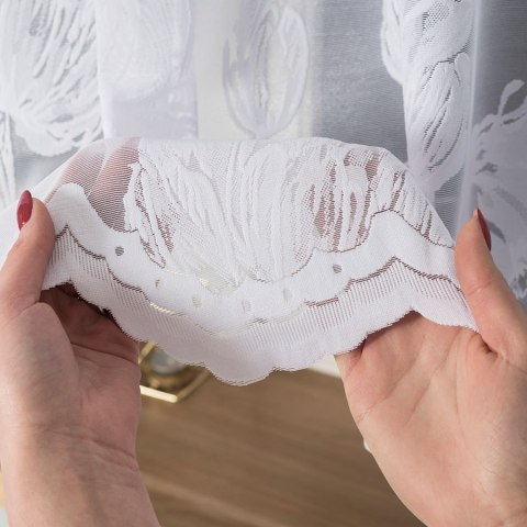 Firanka gotowa żakardowa SONIA 160x450 cm kolor biały