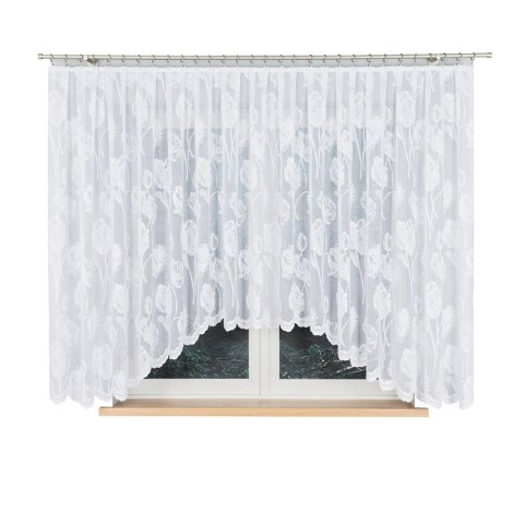 Firanka gotowa żakardowa SONIA 160x450 cm kolor biały