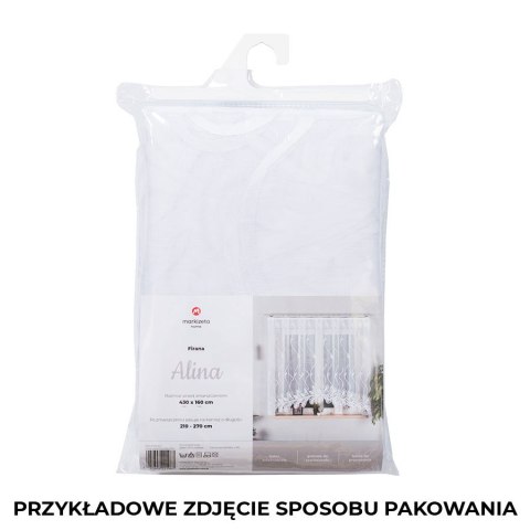 Firanka gotowa żakardowa SONIA 160x450 cm kolor biały
