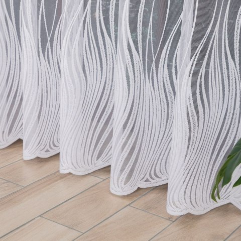 Firanka żakardowa na metry 007505 wysokość 250 cm kolor biały