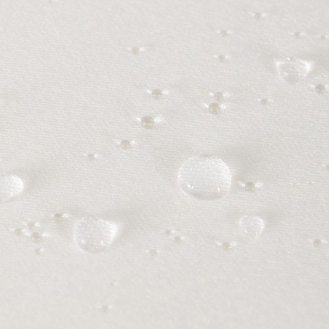 LARA Tkanina dekoracyjna gładka wodoodporna, szerokość 165cm, kolor 001 biały 004770/TDW/001/165000/1