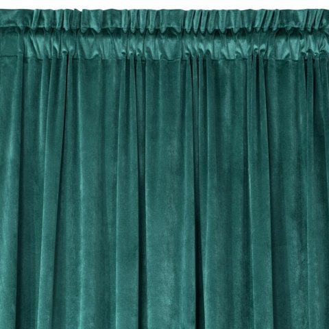 ZASŁONA GOTOWA D91 ROSA NA TAŚMIE 140 X 270 CM CIEMNOTURKUSOWY