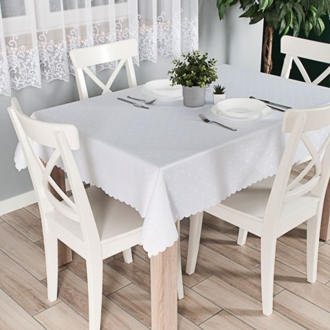 ANIELA Obrus wodoodporny, 140x220cm, kolor 001 biały 004791/000/C01/140220/1