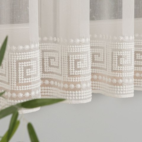 Firanka haftowana na metry 127195 wysokość 160 cm kolor kremowy