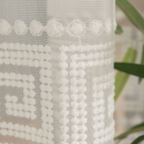 Firanka haftowana na metry 127195 wysokość 160 cm kolor kremowy