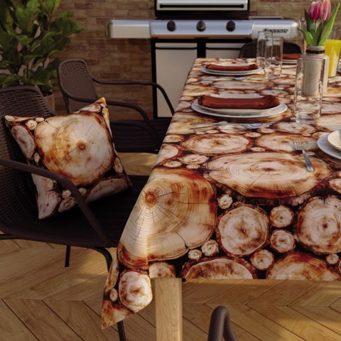 PIEŃKI Tkanina dekoracyjna NINA WODOODPORNA, 160cm, kolor 001 brąz D00234/NIW/001/160000/1