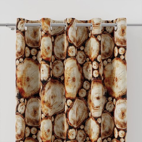 PIEŃKI Tkanina dekoracyjna NINA WODOODPORNA, 160cm, kolor 001 brąz D00234/NIW/001/160000/1