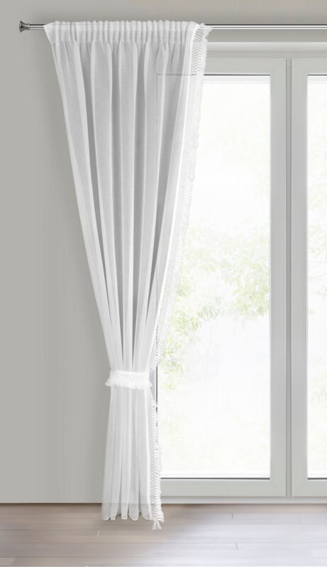 FIRANA GOTOWA KIRA 3 NA TAŚMIE 140 X 270 CM BIAŁY