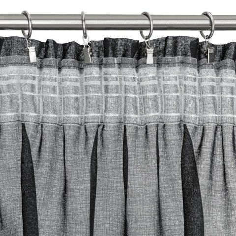 FIRANA GOTOWA MARION NA TAŚMIE 140 X 270 CM CZARNY