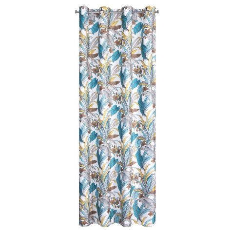 ZASŁONA GOTOWA D91 BARI 140 X 250 CM TURKUSOWY