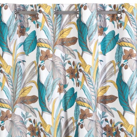 ZASŁONA GOTOWA D91 BARI 140 X 250 CM TURKUSOWY