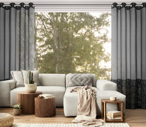 FIRANA GOTOWA DANI 1 140 X 250 CM CZARNY