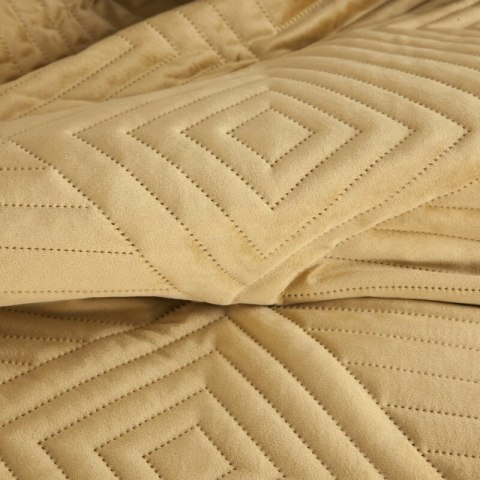 Narzuta welwetowa SOFIA 220x240 cm kolor miodowy