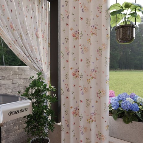 ELARA Tkanina dekoracyjna NINA WODOODPORNA, 160cm, kolor 001 biały D00242/NIW/001/160000/1