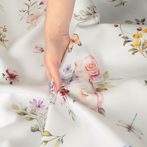 ELARA Tkanina dekoracyjna NINA WODOODPORNA, 160cm, kolor 001 biały D00242/NIW/001/160000/1