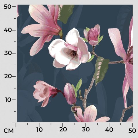 MAGNOLIA Tkanina dekoracyjna BLACKOUT, 145cm, kolor 002 ciemny granat D00247/BLC/002/145000/1