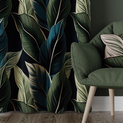 ZURIN Tkanina dekoracyjna BLACKOUT, 145cm, kolor 002 granatowy D00243/BLC/002/145000/1