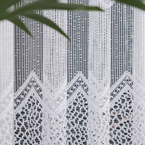 Firanka żakardowa na metry 639040 wysokość 150 cm kolor biały