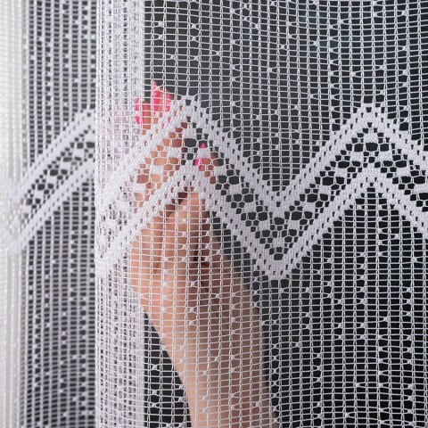 Firanka żakardowa na metry 639040 wysokość 150 cm kolor biały