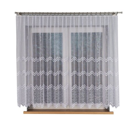 Firanka żakardowa na metry 639040 wysokość 150 cm kolor biały