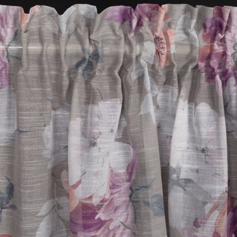 ZASŁONA GOTOWA SHERRY NA TAŚMIE 140 X 300 CM SREBRNY