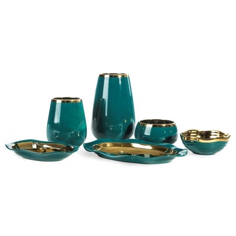 MISA DEKORACYJNA MAJA (01) 14X14X8 CM TURKUSOWY