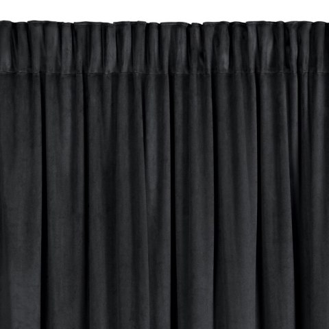 ZASŁONA GOTOWA CARLI NA TAŚMIE 140 X 250 CM CZARNY