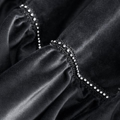 ZASŁONA GOTOWA CARLI NA TAŚMIE 140 X 250 CM CZARNY