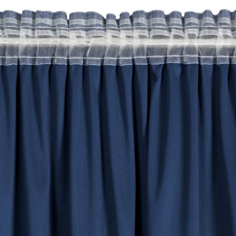 ZASŁONA GOTOWA CARLI NA TAŚMIE 140 X 250 CM GRANATOWY