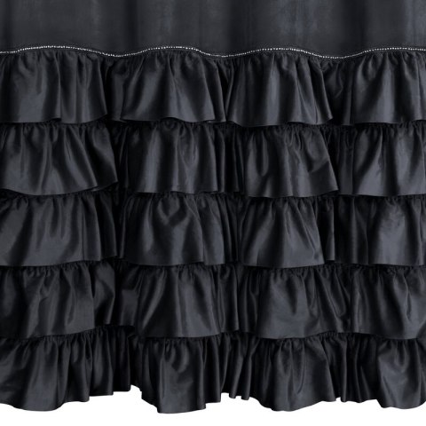 ZASŁONA GOTOWA CARLI NA TAŚMIE 140 X 270 CM CZARNY