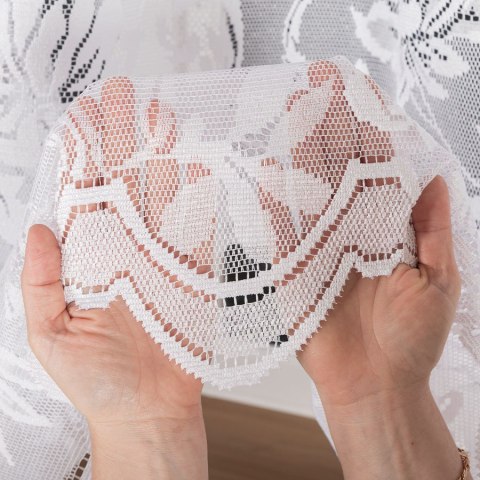 Firanka żakardowa na metry 301100 wysokość 160 cm kolor biały