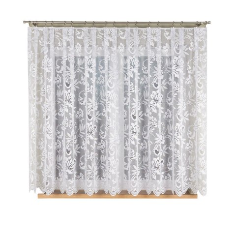 Firanka żakardowa na metry 301100 wysokość 160 cm kolor biały