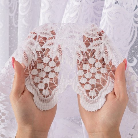 Firanka żakardowa na metry 018965 wysokość 150 cm kolor biały