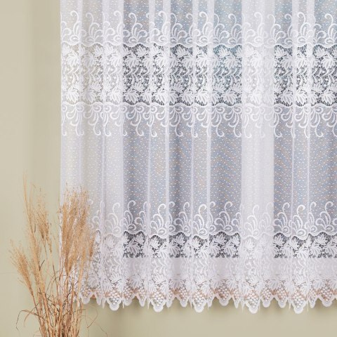 Firanka żakardowa na metry 018965 wysokość 170 cm kolor biały