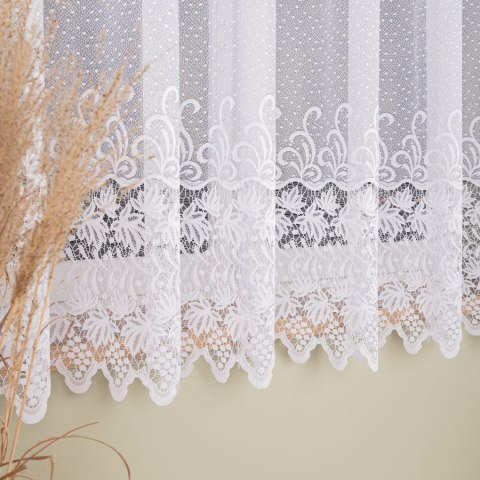 Firanka żakardowa na metry 018965 wysokość 170 cm kolor biały