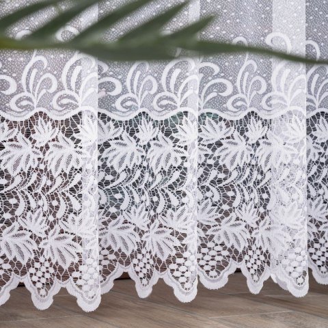 Firanka żakardowa na metry 018965 wysokość 250 cm kolor biały