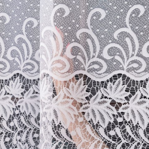 Firanka żakardowa na metry 018965 wysokość 250 cm kolor biały