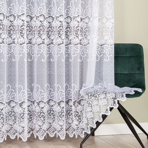 Firanka żakardowa na metry 018965 wysokość 250 cm kolor biały