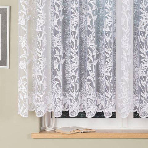 Firanka żakardowa na metry 018893 wysokość 150 cm kolor biały