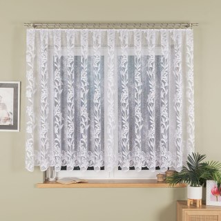 Firanka żakardowa na metry 018893 wysokość 150 cm kolor biały