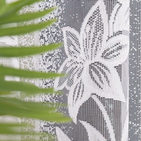 Firanka żakardowa na metry 018893 wysokość 150 cm kolor biały