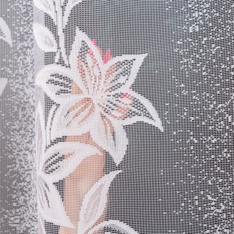 Firanka żakardowa na metry 018893 wysokość 180 cm kolor biały