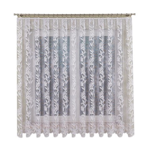 Firanka żakardowa na metry 018893 wysokość 180 cm kolor biały