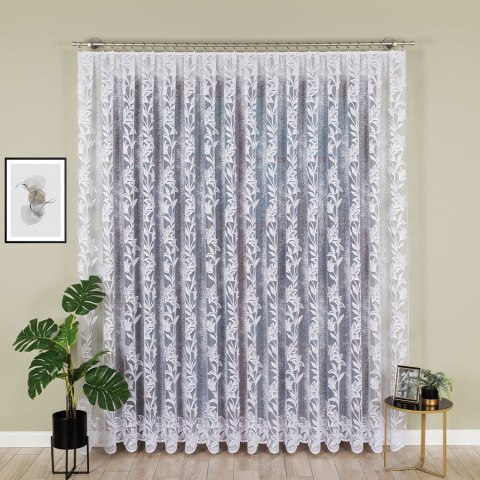 Firanka żakardowa na metry 018893 wysokość 250 cm kolor biały