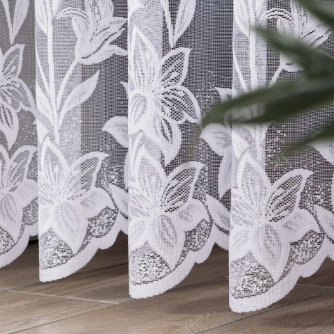 Firanka żakardowa na metry 018893 wysokość 250 cm kolor biały