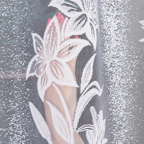 Firanka żakardowa na metry 018893 wysokość 250 cm kolor biały