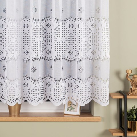 Firanka żakardowa na metry 018999 wysokość 150 cm kolor biały