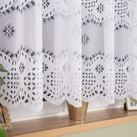 Firanka żakardowa na metry 018999 wysokość 150 cm kolor biały
